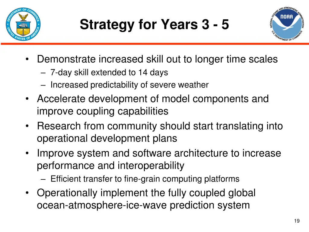 strategy for years 3 5
