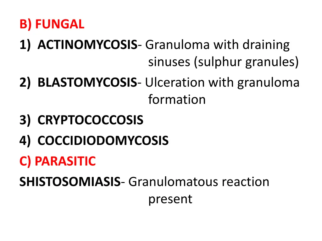 b fungal 1 actinomycosis granuloma with draining