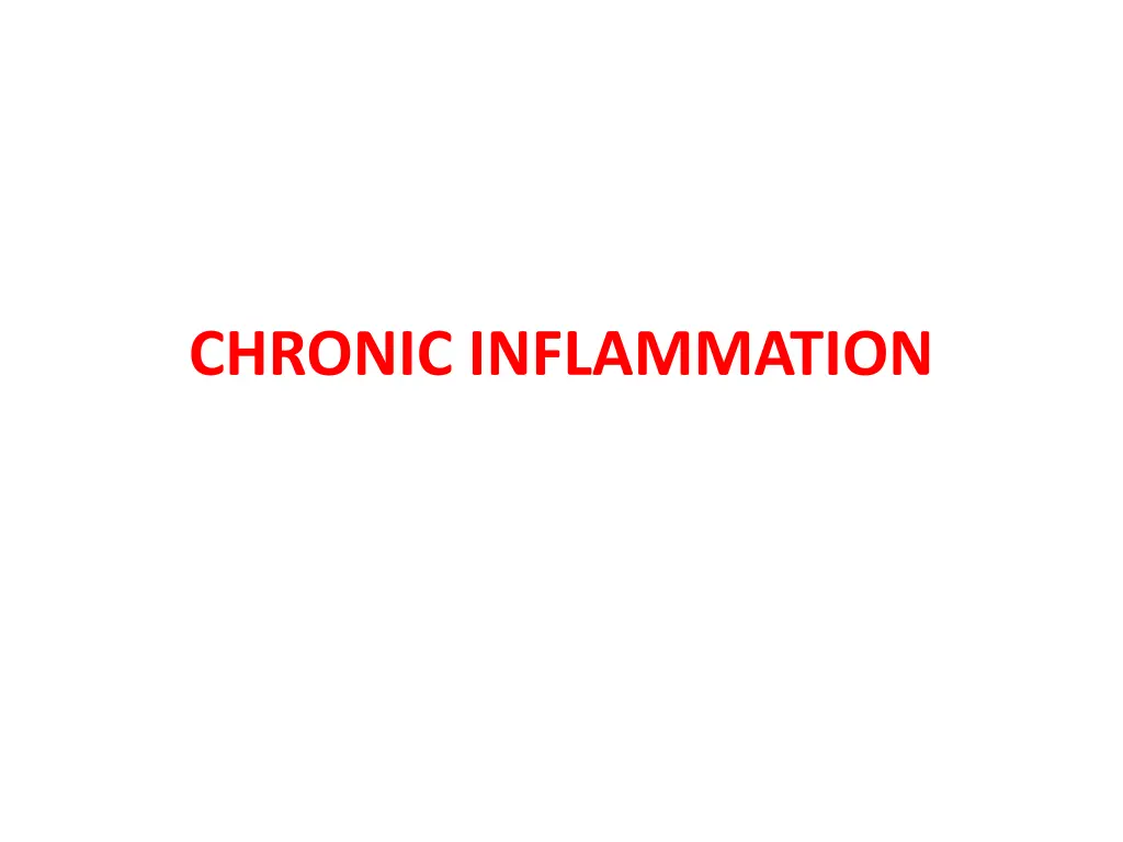 chronic inflammation