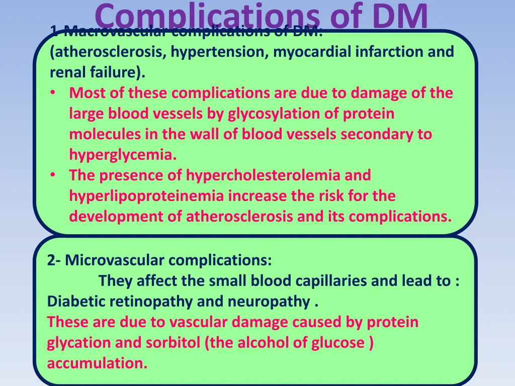 complications of dm 1 macrovascular complications