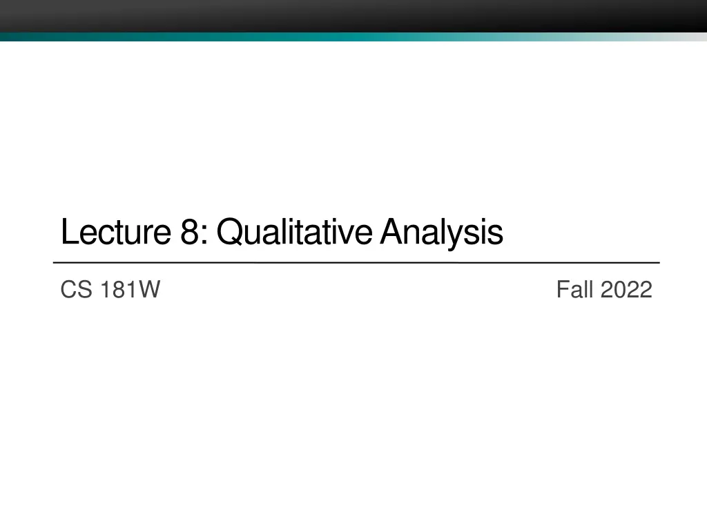 lecture 8 qualitative analysis