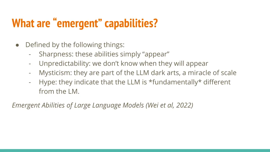 what are emergent capabilities