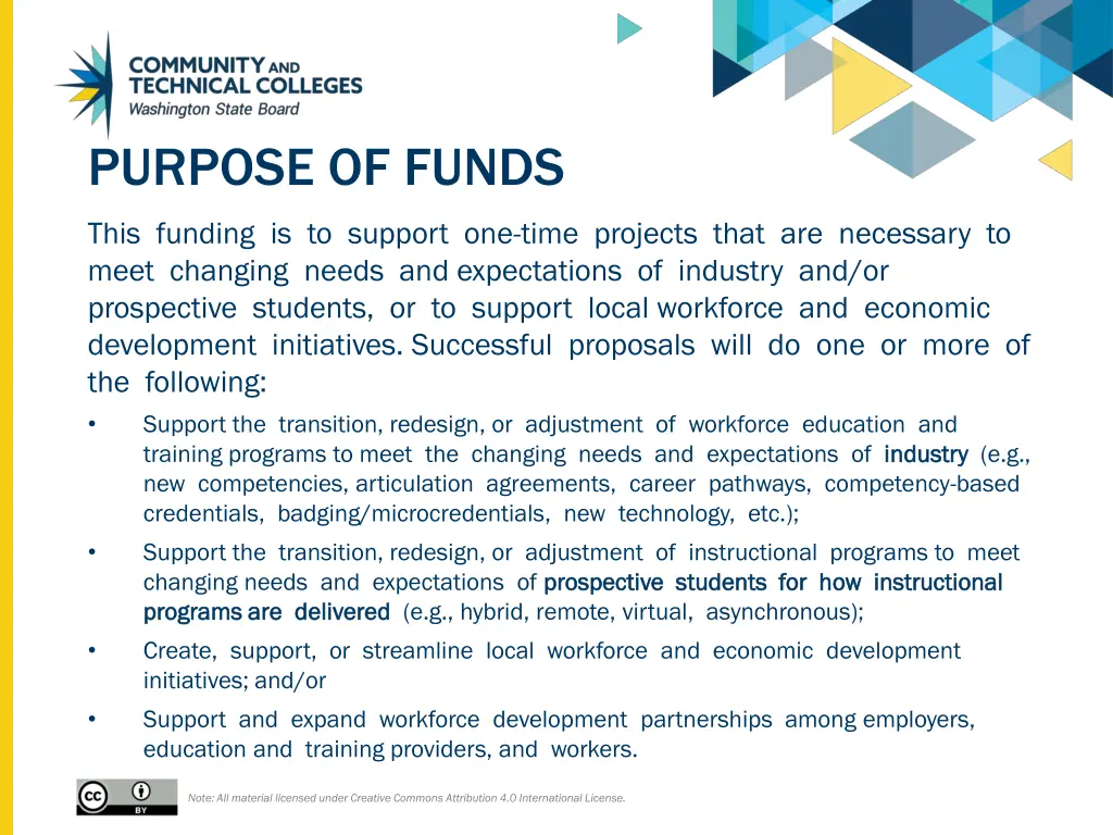 purpose of funds
