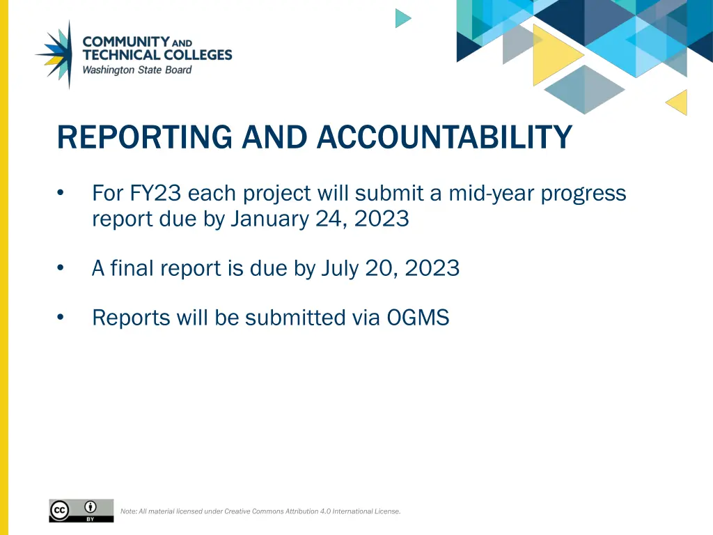 reporting and accountability