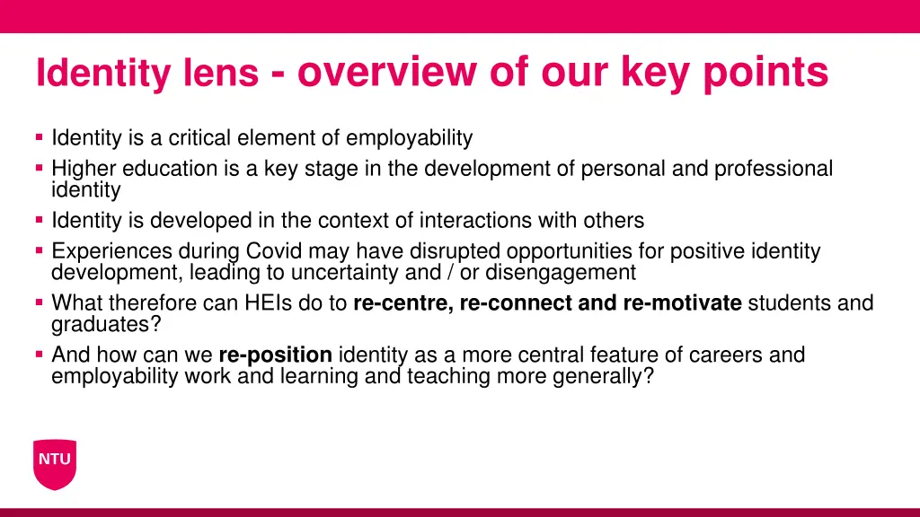 identity lens overview of our key points