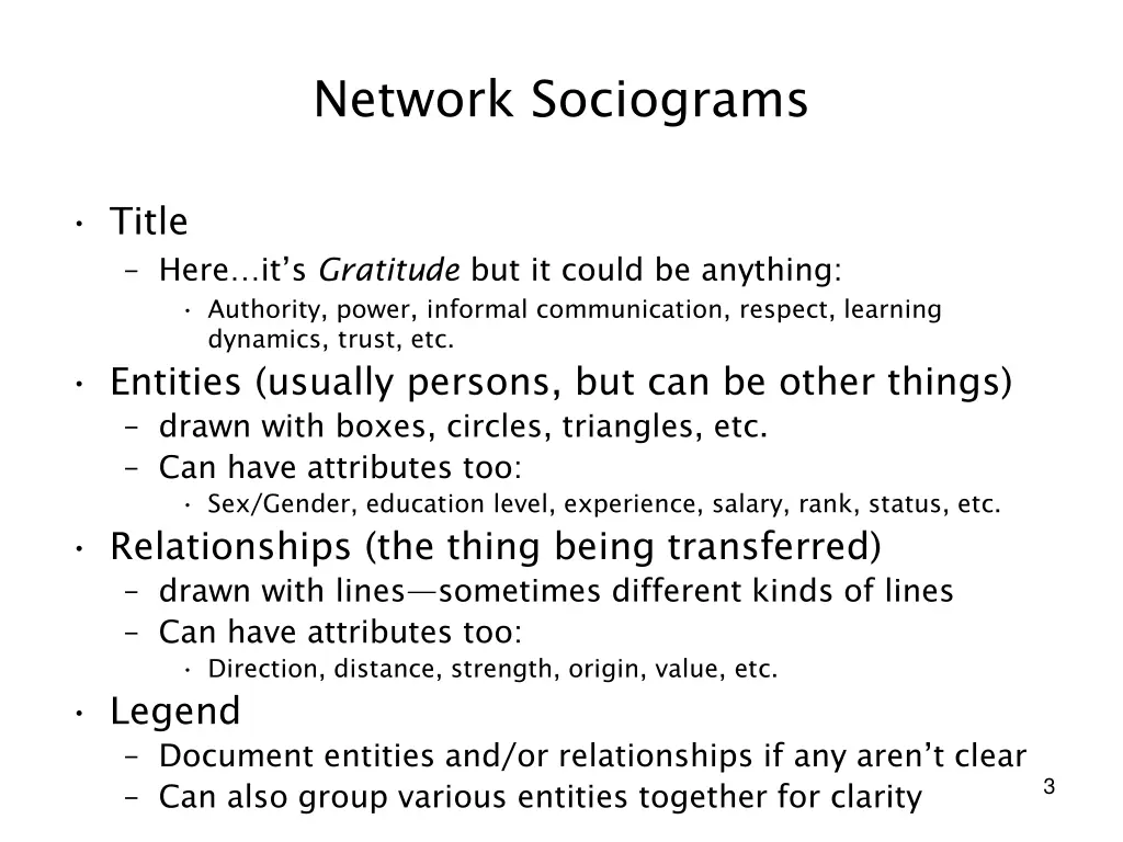 network sociograms