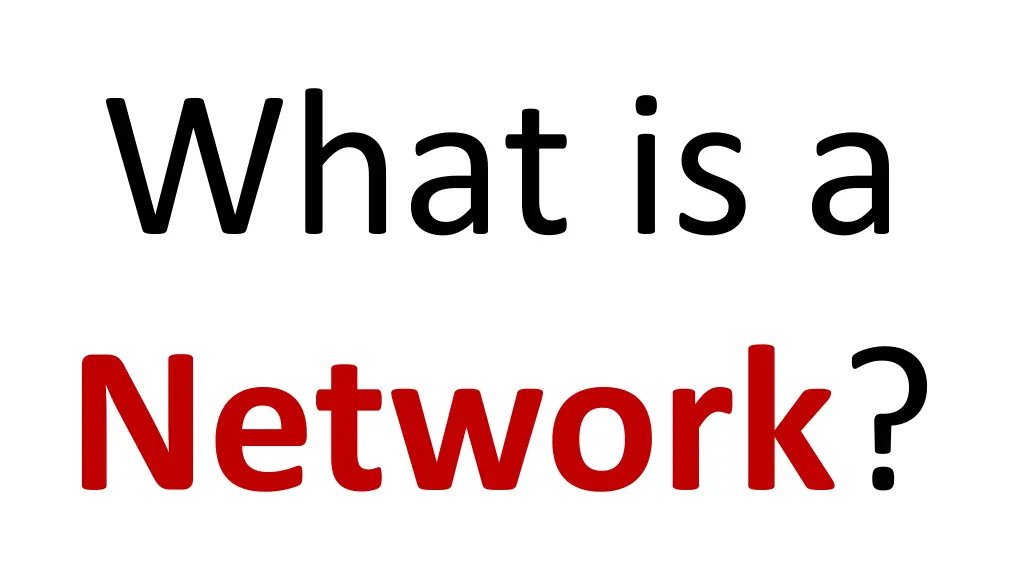 what is a network