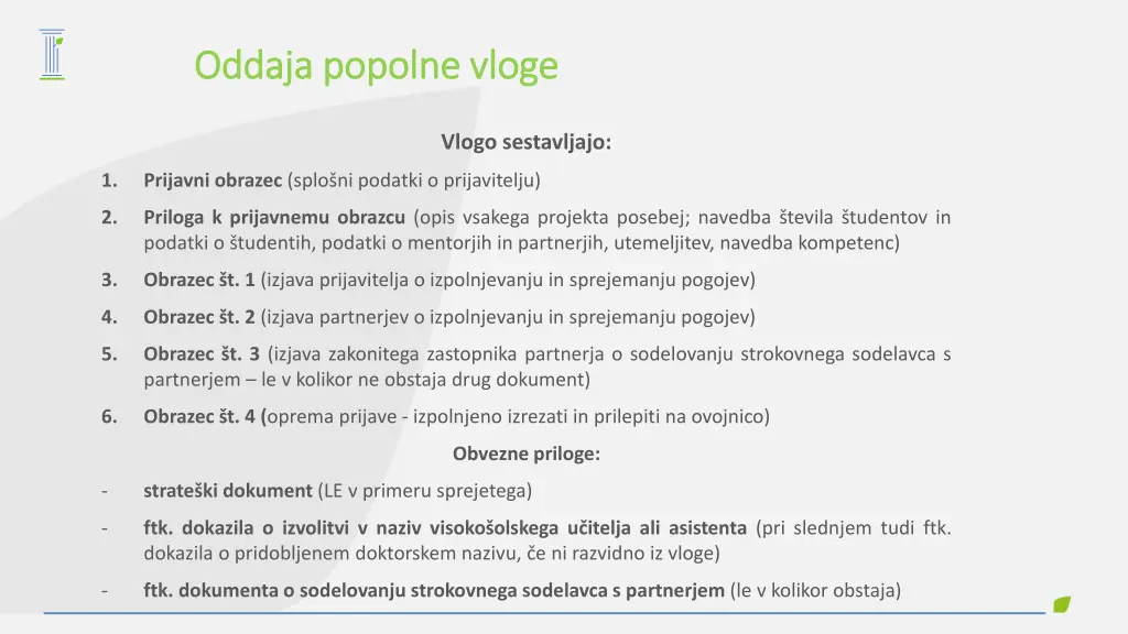 oddaja popolne vloge oddaja popolne vloge 1