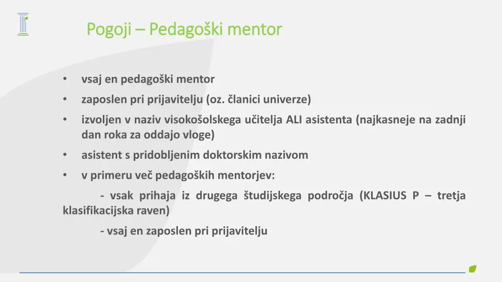 pogoji pogoji pedago ki mentor pedago ki mentor
