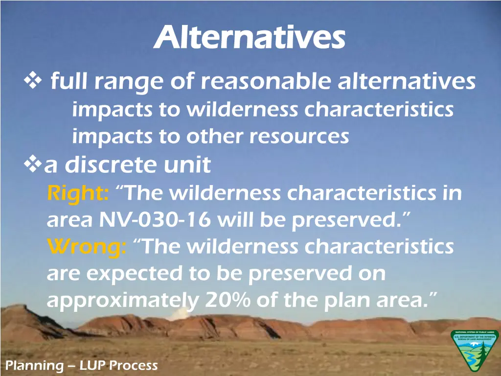alternatives alternatives