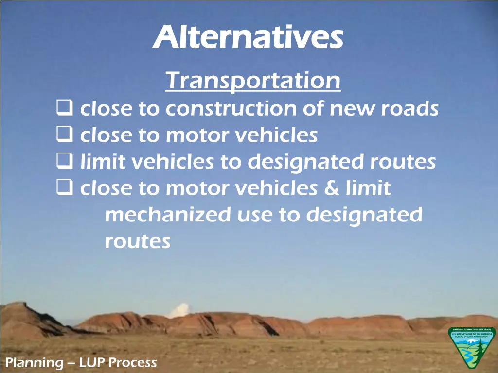 alternatives alternatives transportation