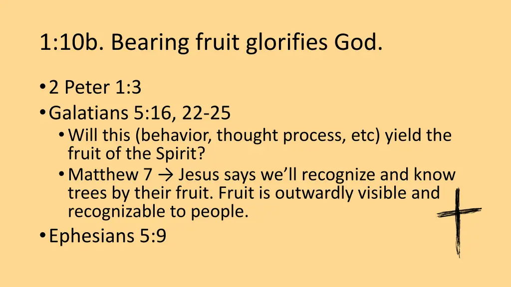 1 10b bearing fruit glorifies god