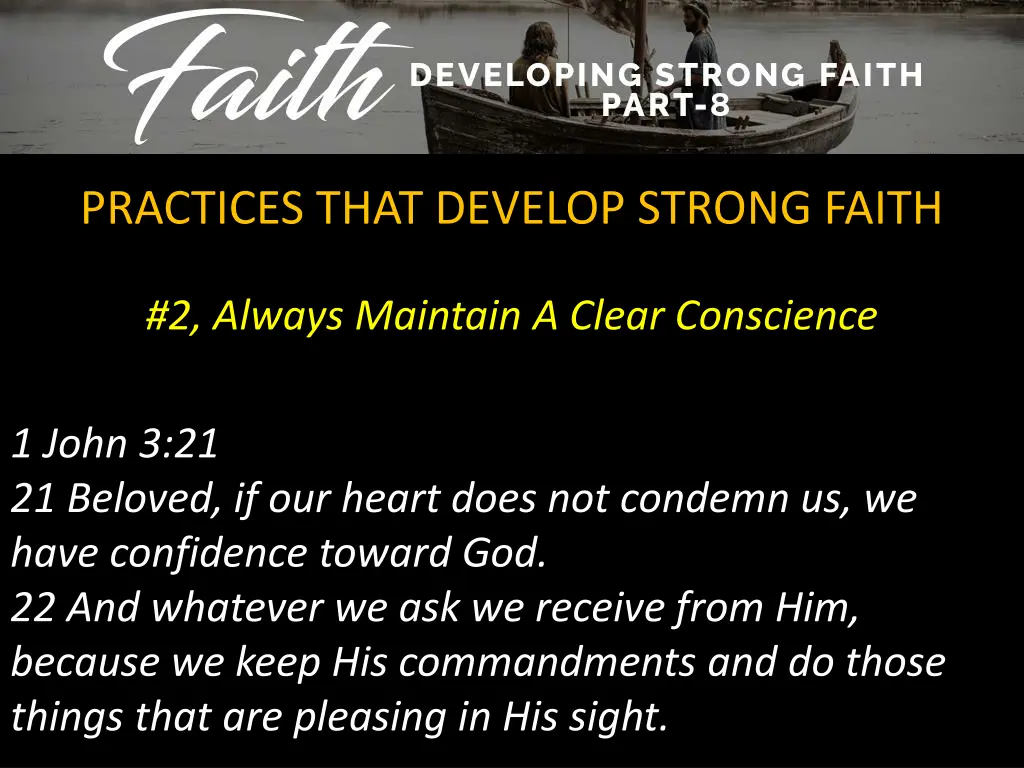 practices that develop strong faith 1