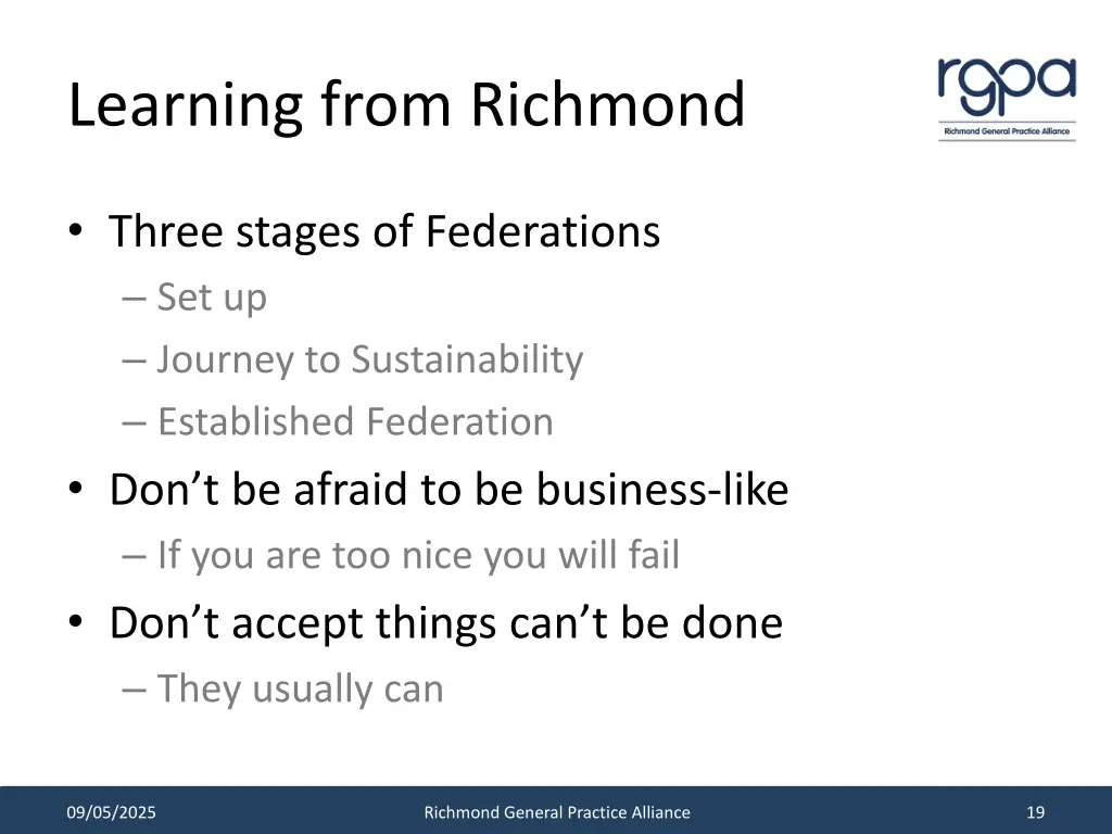 learning from richmond 1