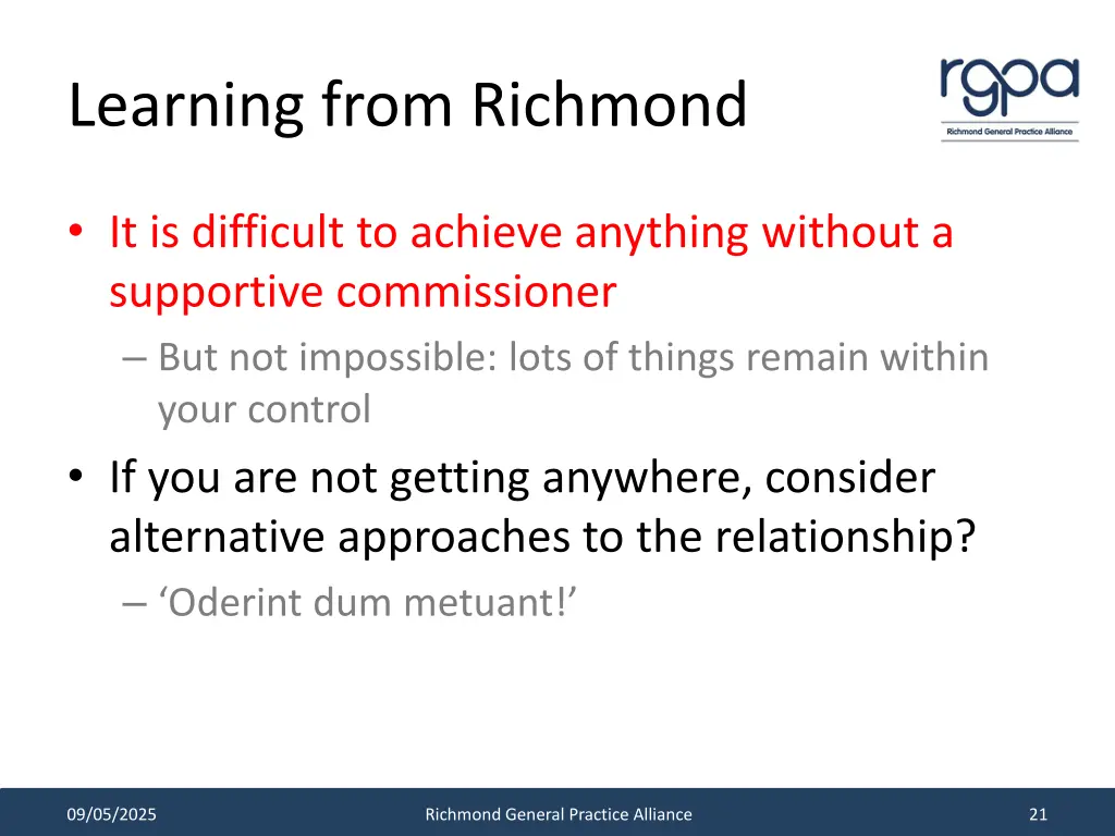 learning from richmond 3