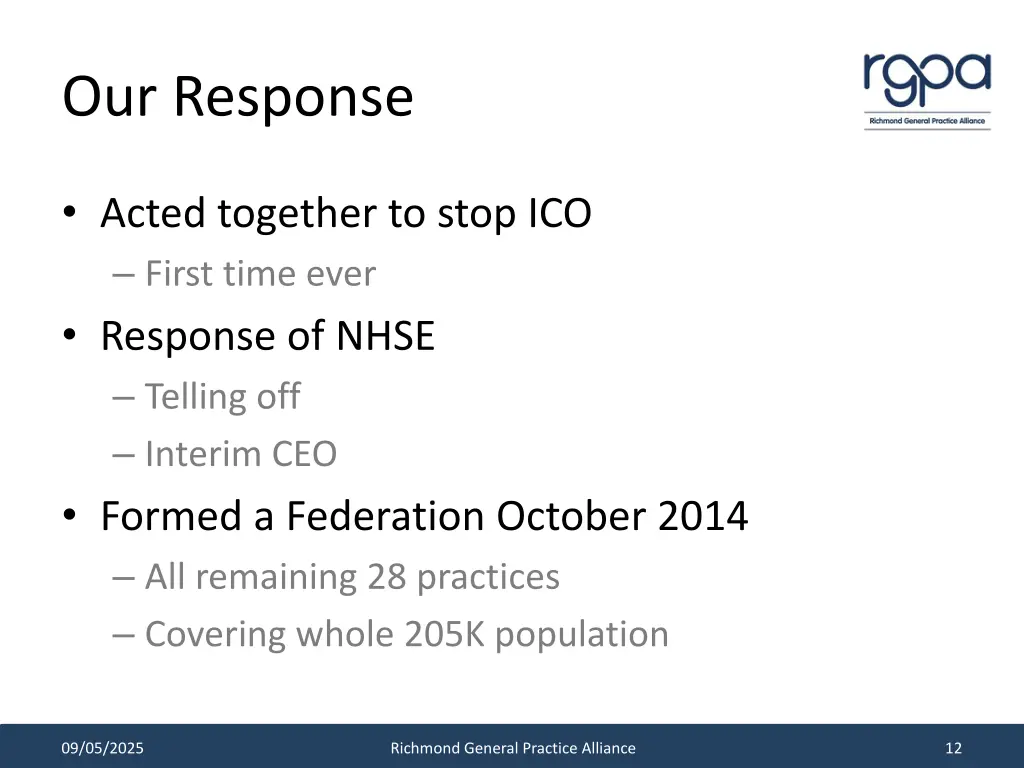 our response