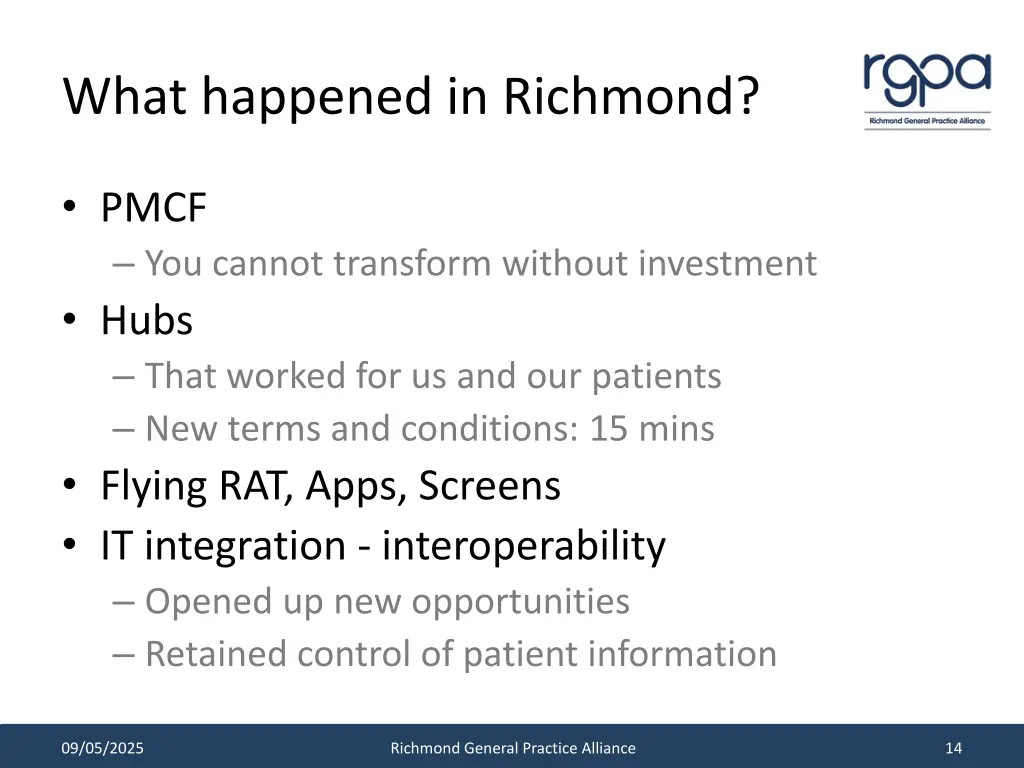 what happened in richmond 1