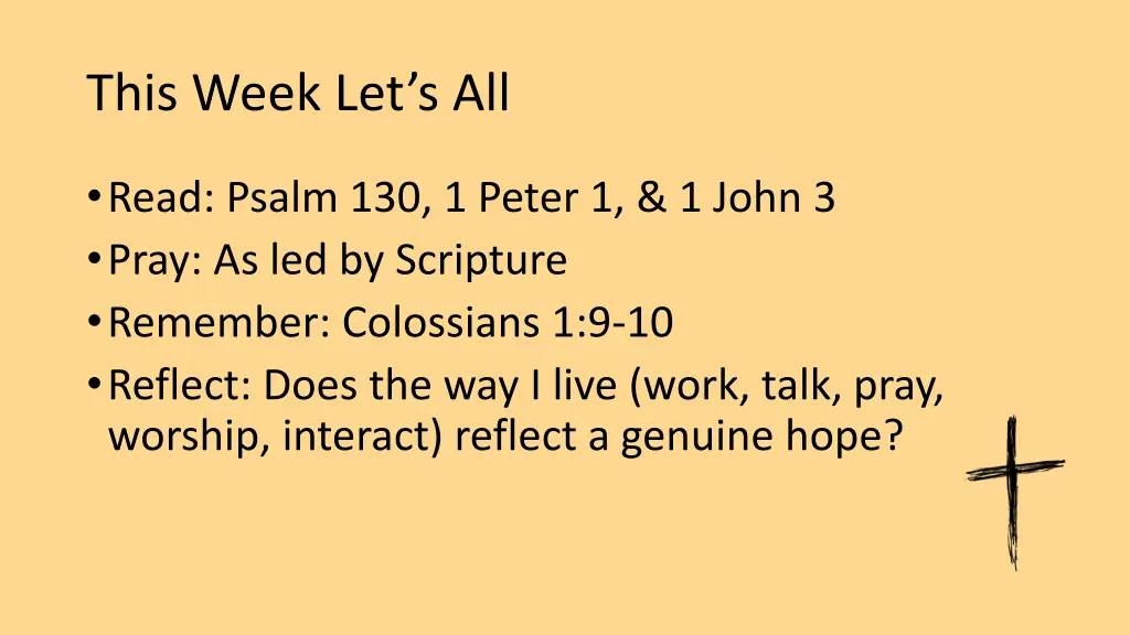 this week let s all
