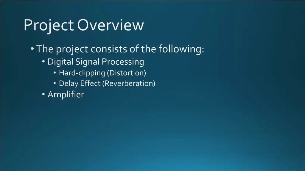 project overview
