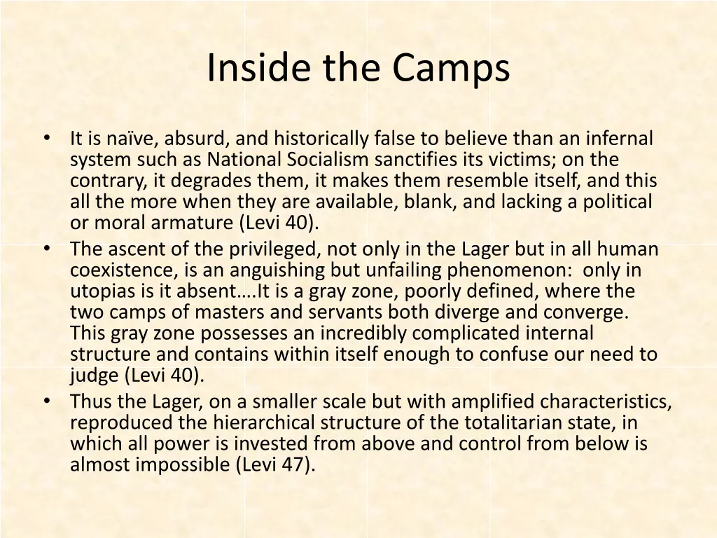 inside the camps