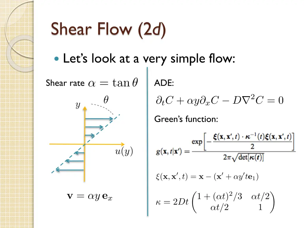 shear flow 2 d