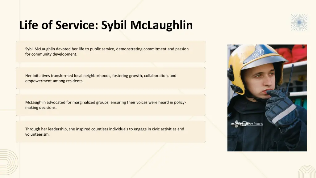 life of service sybil mclaughlin