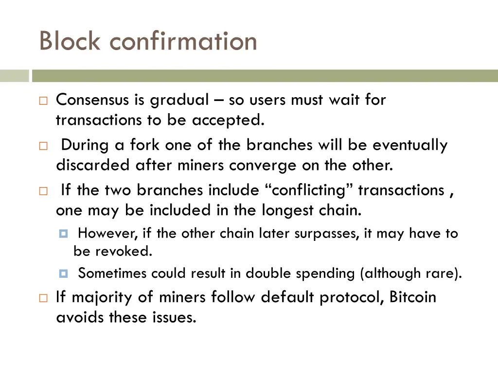 block confirmation