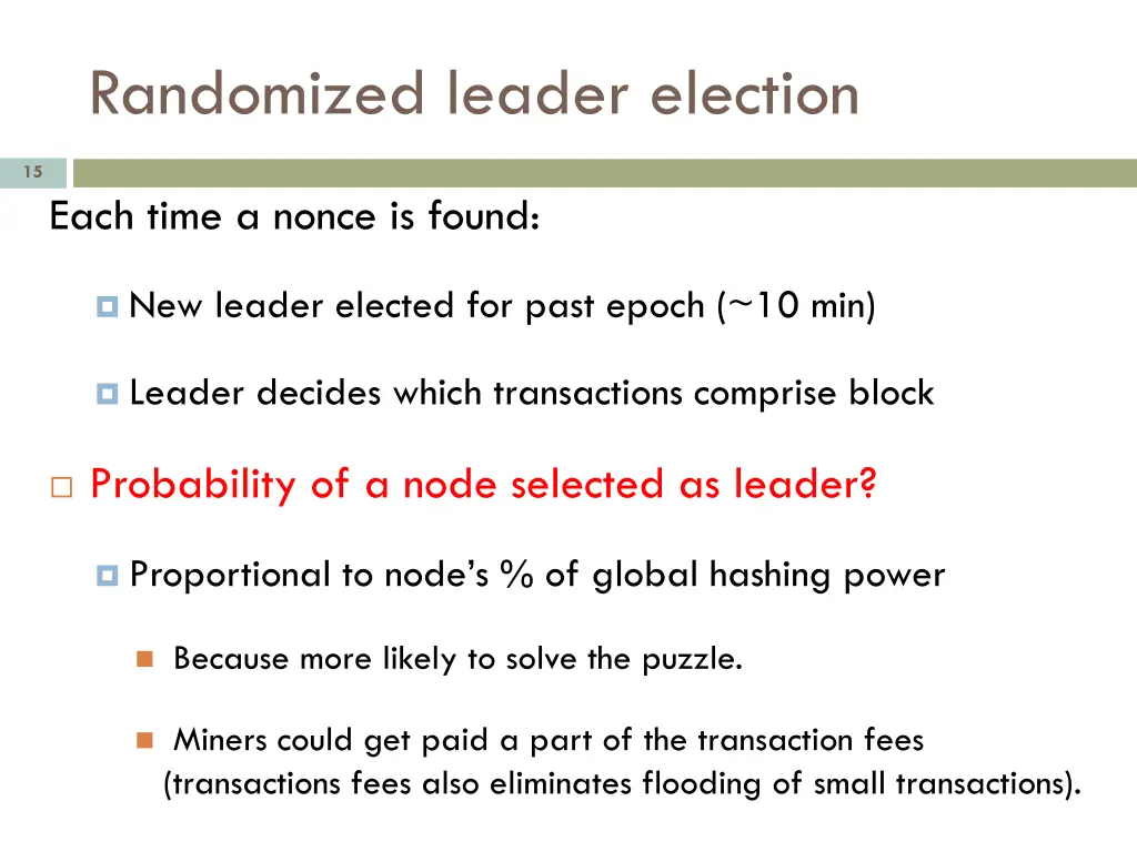 randomized leader election