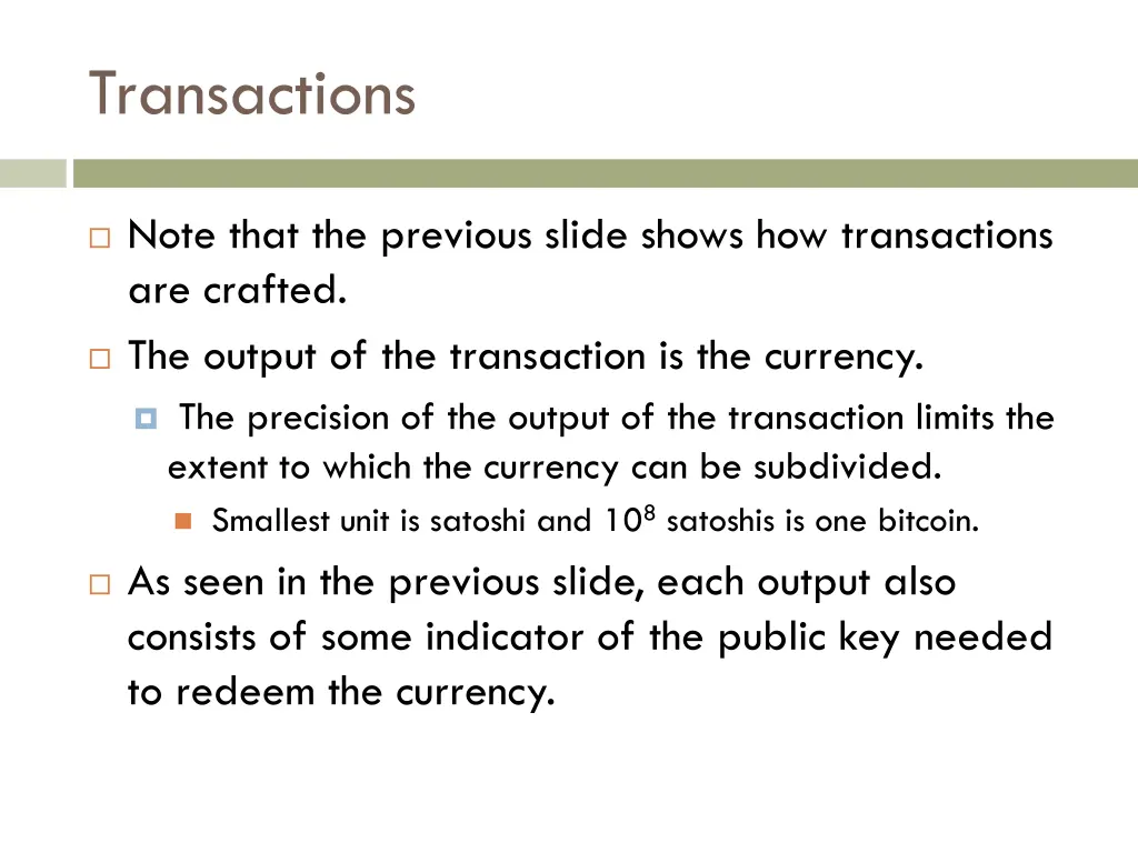 transactions