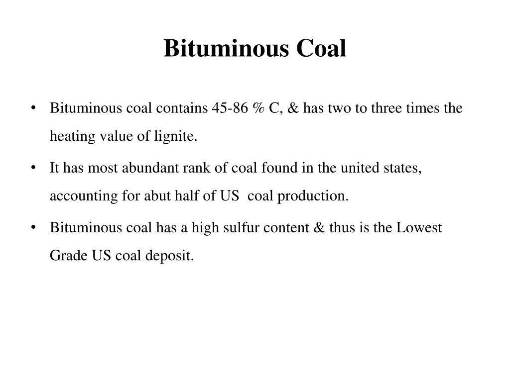 bituminous coal