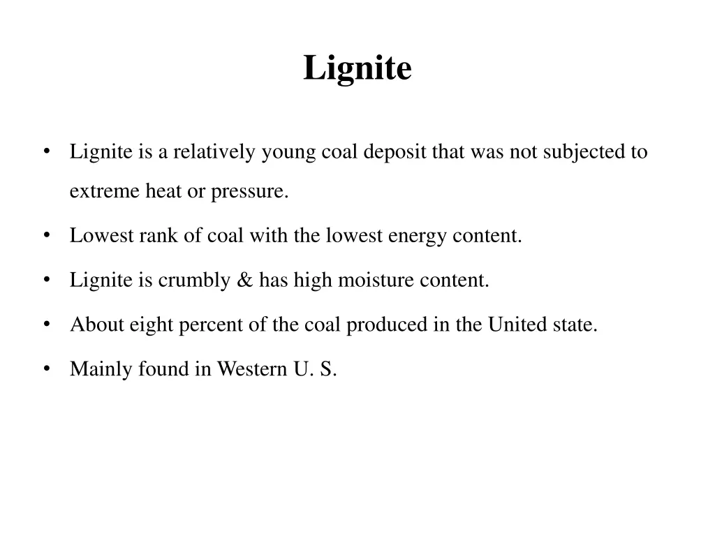 lignite