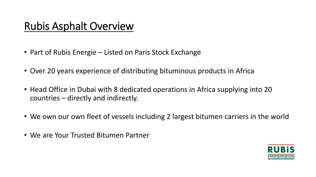 rubis asphalt overview rubis asphalt overview