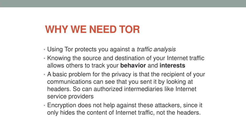 why we need tor