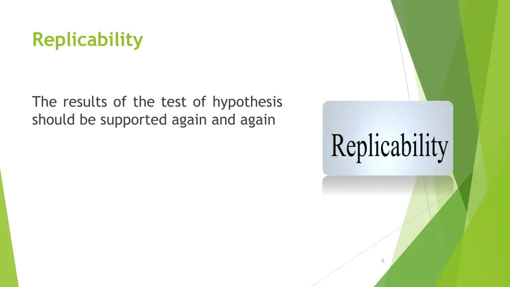 replicability
