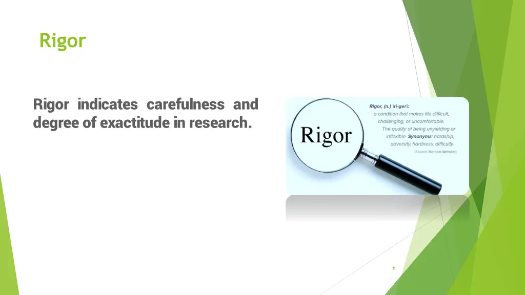 rigor