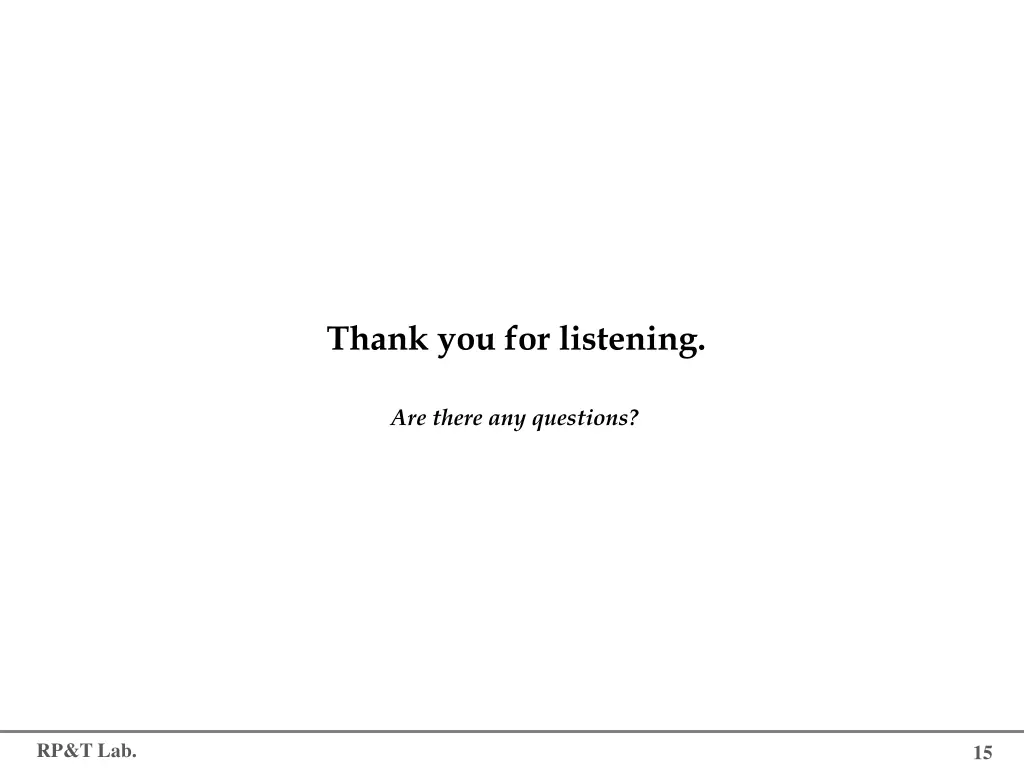 thank you for listening
