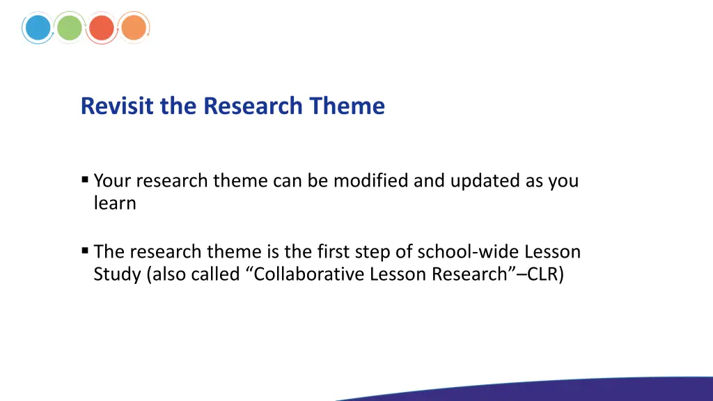 revisit the research theme