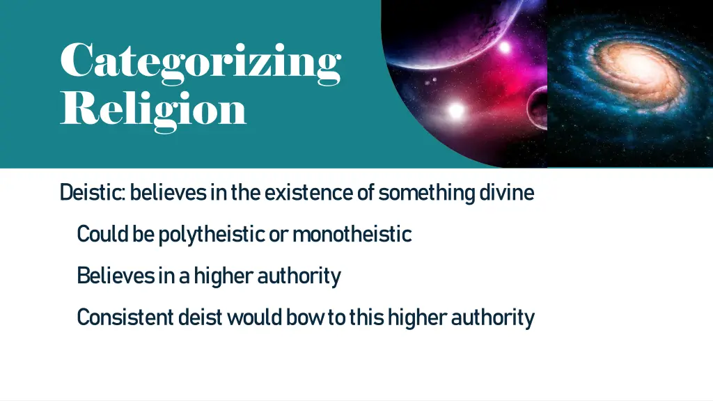categorizing religion 1