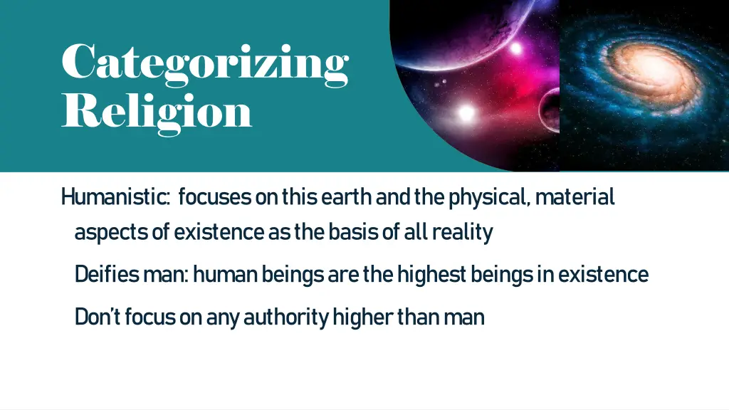 categorizing religion