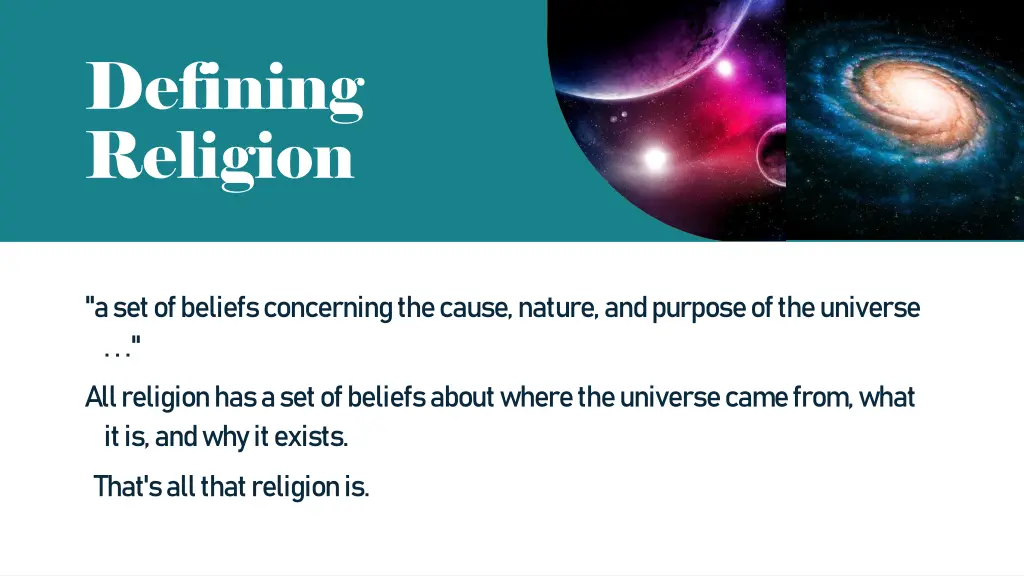 defining religion