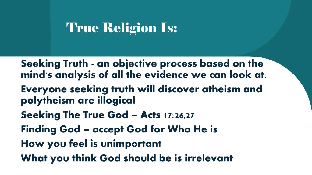 true religion is 1
