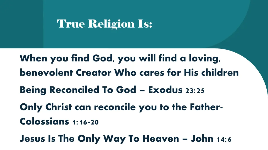 true religion is 3