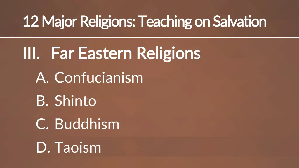12 major religions teaching on salvation 12 major 2