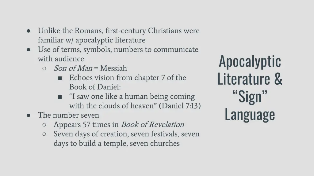 unlike the romans first century christians were