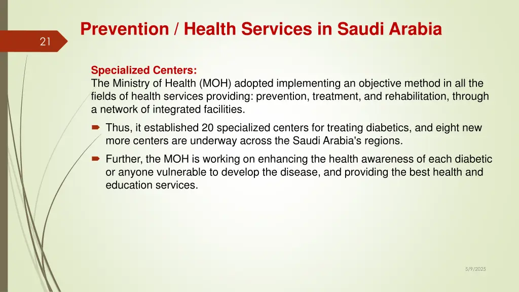 prevention health services in saudi arabia