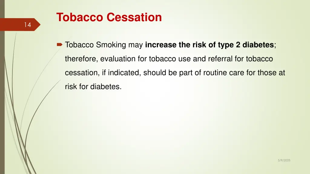 tobacco cessation