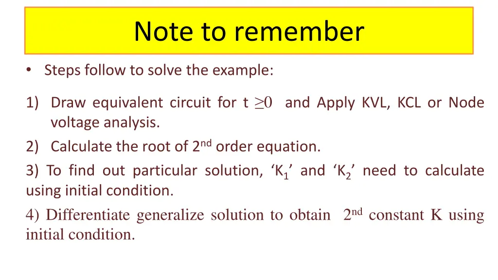note to remember