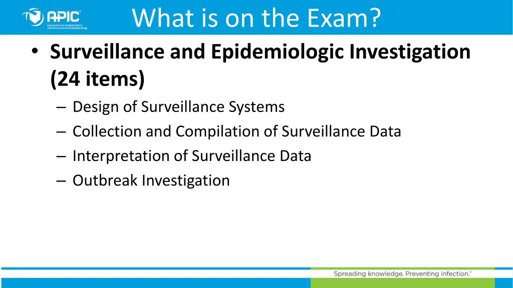 what is on the exam surveillance