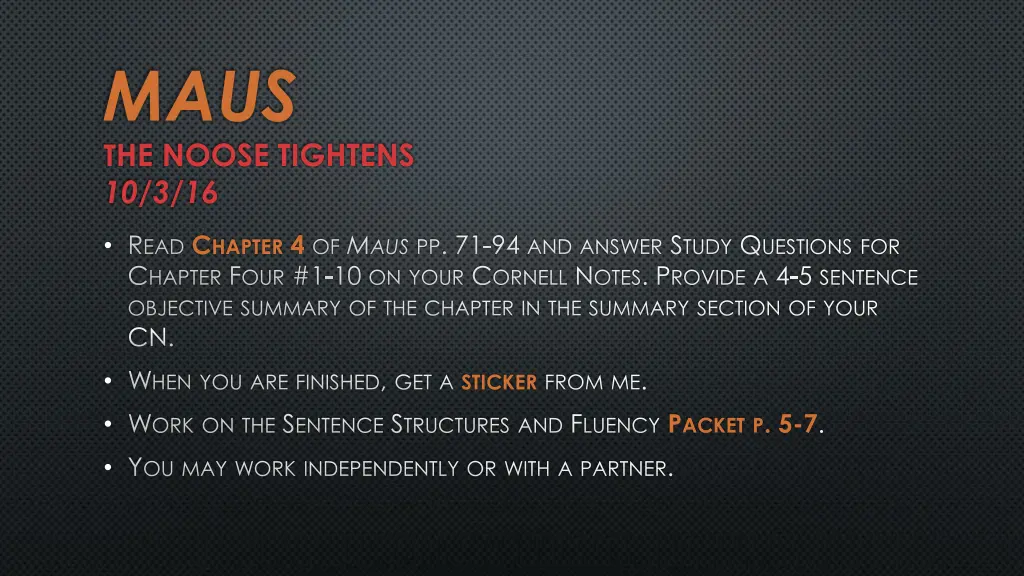 maus t he noose tightens 10 3 16