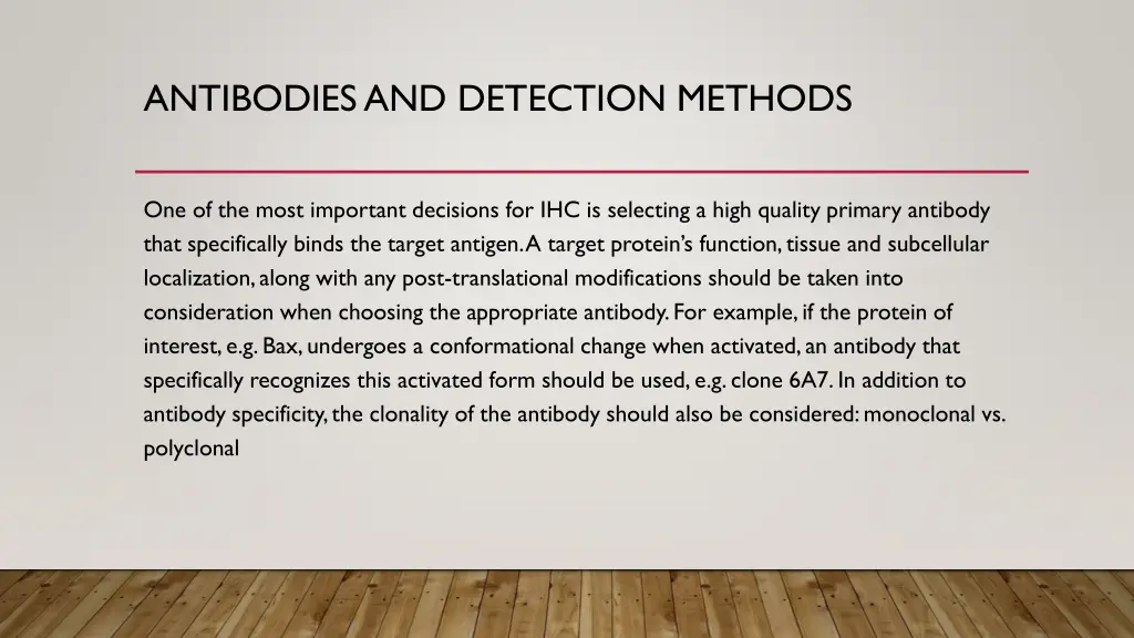 antibodies and detection methods